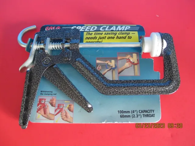 New SOLO SPEED CLAMP - 100 X 60mm, Made in England, one hand use.