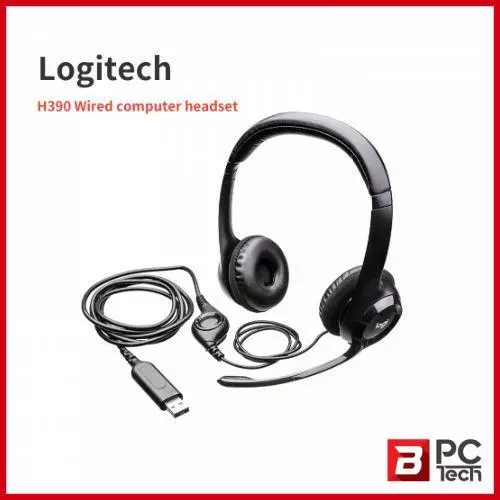 Logitech USB Headset H390 with Noise-Cancelling Mic