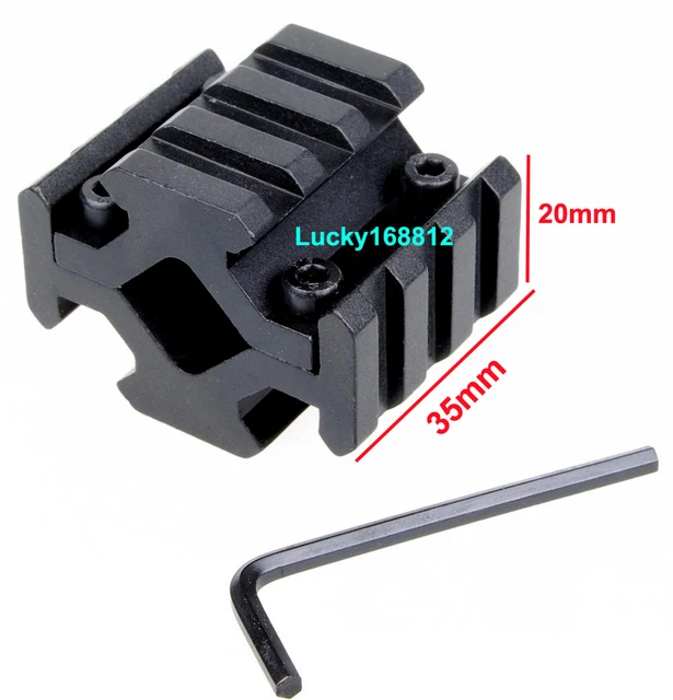 OHHUNT RIFLE SHOTGUN Ventilated Rib Mount 20mm Picatinny Rail Red