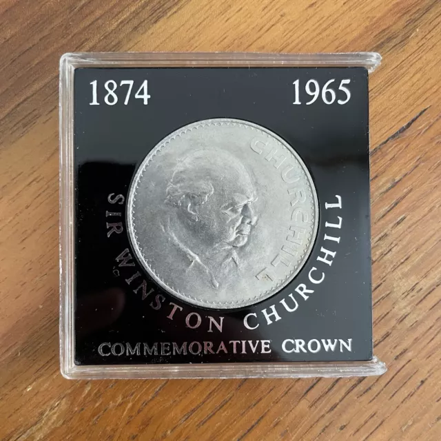 Elizabeth II Commemorative Coin - Winston Churchill Crown in Box Anniversary