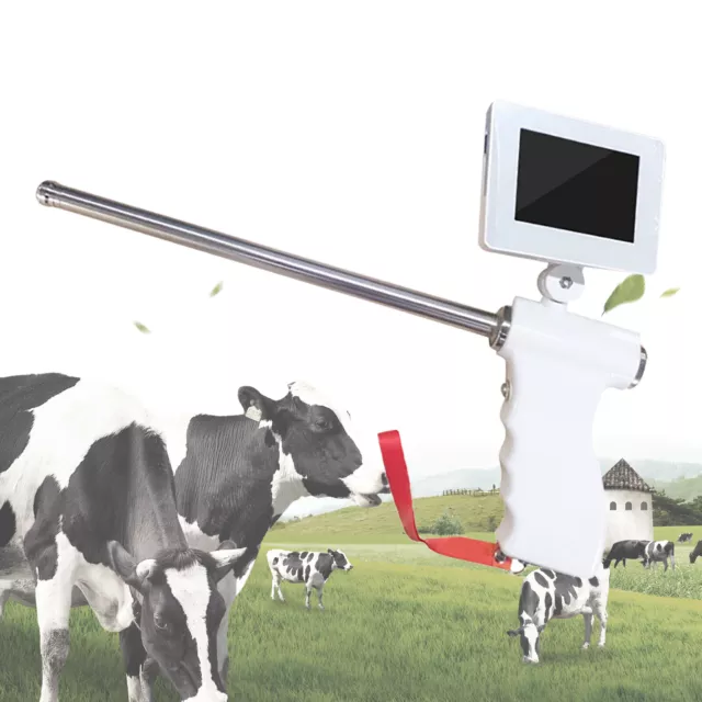 Insemination Kit w/ Adjustable HD Screen For Cows Cattle Visual Insemination Gun