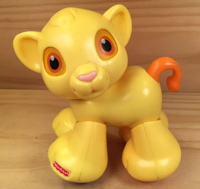 Fisher-Price THE LION KING "Yellow" Gorgeous Simba Cub Toy (2012) Mattel Disney