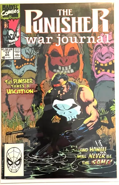 The Punisher War Journal #17 Cvr A Jim Lee 1990 Marvel Comics Nm-