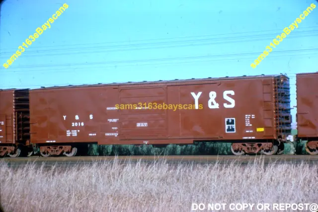 Original Slide Youngstown & Southern Rr Boxcar 2016 Ft Worth Tx 1980