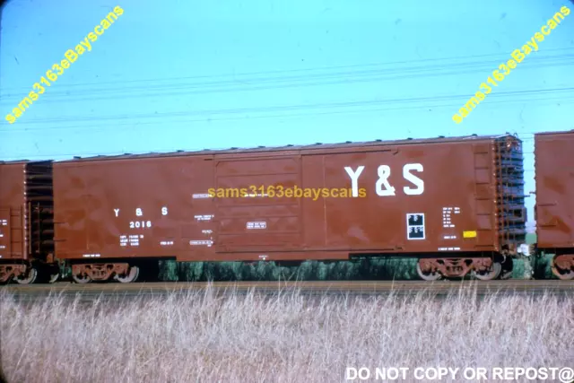 Original Slide Youngstown & Southern Rr Boxcar 2016 Ft Worth Tx 1980