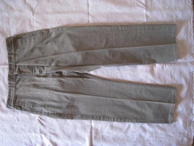 PANTALON Homme gris LEESURES T. 46 Occasion TBE