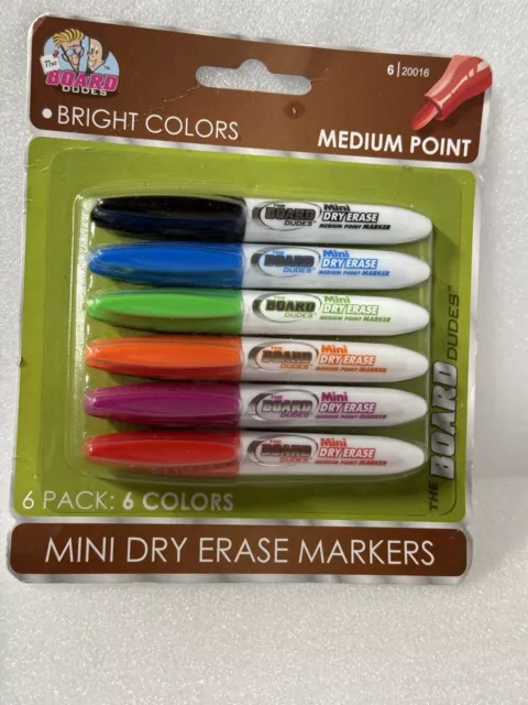 8 Pack Black Magnetic Dry Erase Marker Set for Children's Drawing