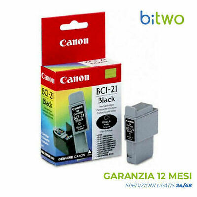 Canon BCI-21 Cartuccia originale Black nero stampante BJC 2000 FAX B210C i250