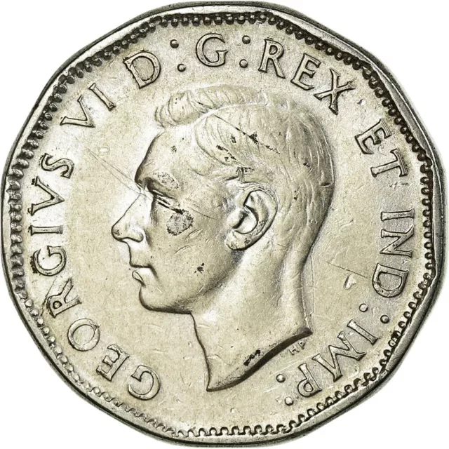 [#678117] Monnaie, Canada, George VI, 5 Cents, 1944, Royal Canadian Mint, Ottawa
