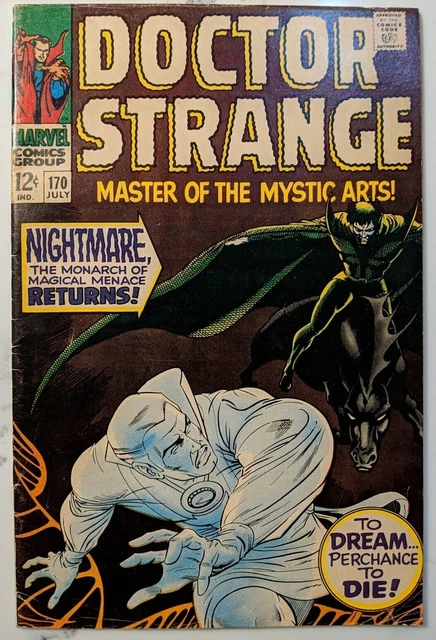 Marvel Comics Doctor Strange 170 1968 1st Nightmare Cover  App Cleaned & Pressed