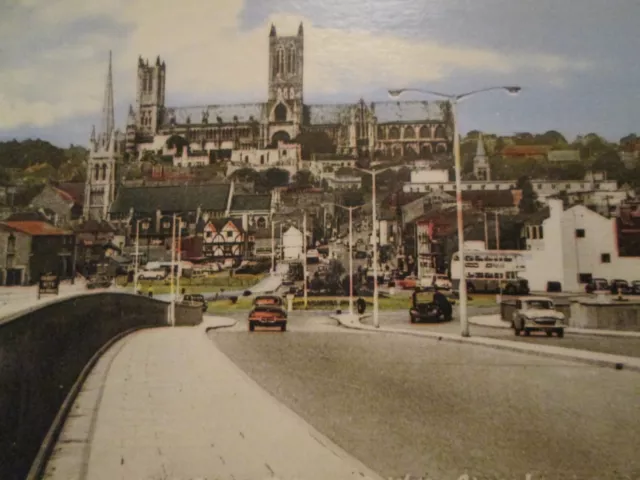 Postcard - Cathedral from Pelham Bridge, Lincoln (Unposted) 2