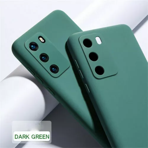 Phone Case For Huawei P40 P30 Lite P20 Pro Liquid Silicone Colorful Soft Cover