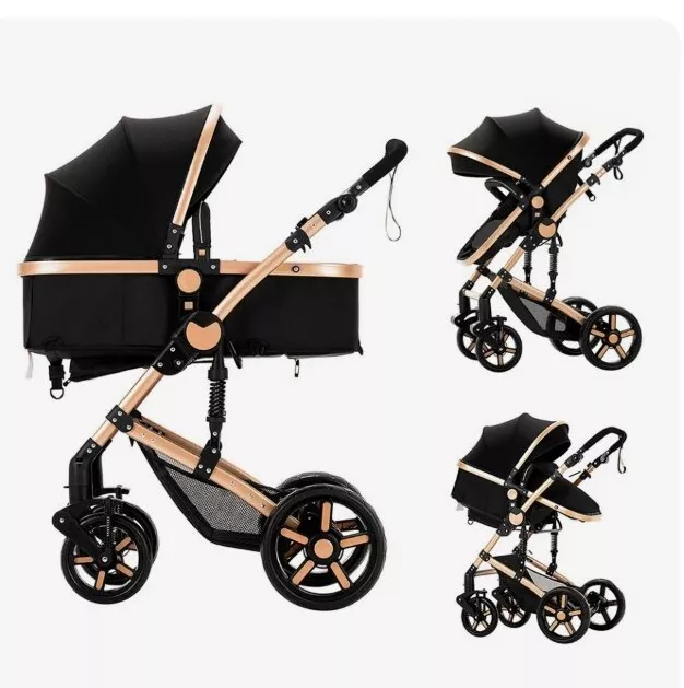 3 in 1 Luxury Travel Baby Stroller Car Seat Carrier Newborn Foldable Portable