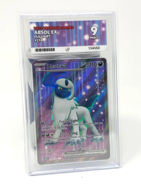 POKEMON TCG 214/197 Absol EX Obsidian Flames Ace Grading 9 Mint Slabbed ...