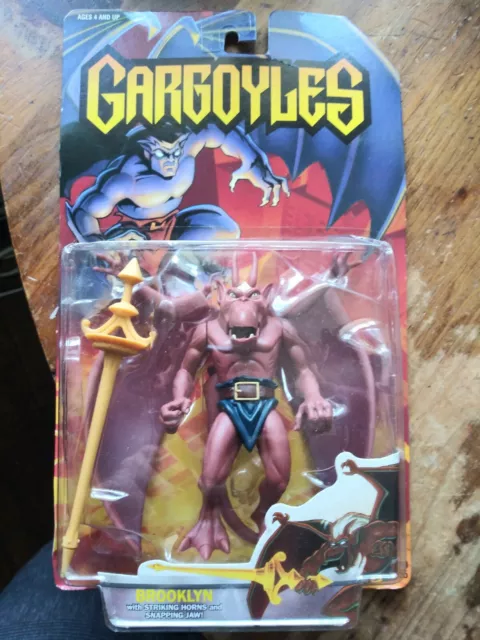 Gargoyles series1 BROOKLYN 1995 Kenner Striking Horns and snapping jaws NEW