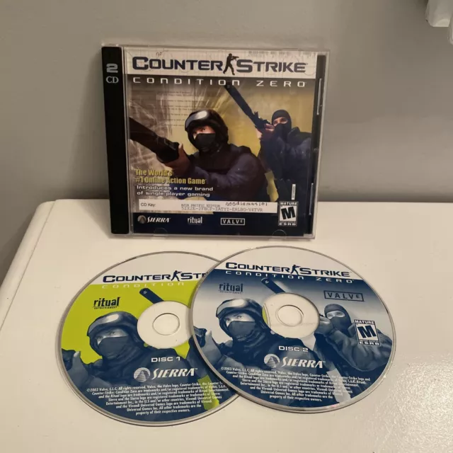 Counter Strike Condition Zero 2-Disc with Manual CD-ROM For PC incl. HL2  footage