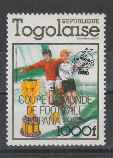 1981 Togo Welt Fussball Espana '82 - 1 Val. Nmnh Yv. N °1012 Mf122145