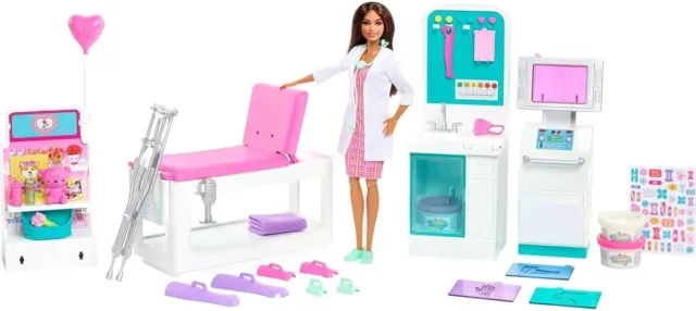 Barbie Medical Doctor Playset with Blonde Barbie Doll & Medical Accessories