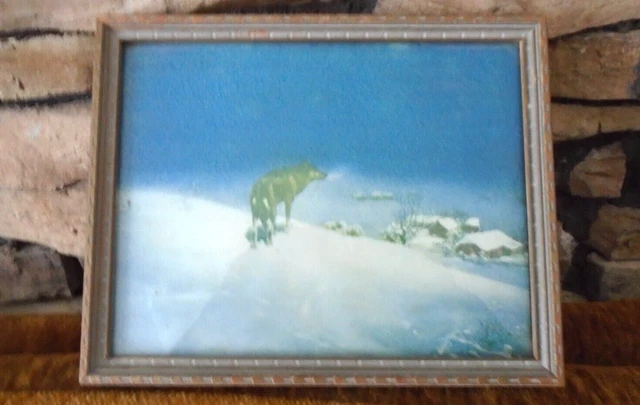 ANTIQUE LONE WOLF KOWALSKI PRINT 1920-1930's