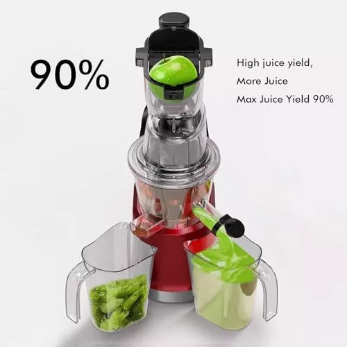 QUIET COLD PRESS Juicer Machine, Large 83mm Feed Chute, Whole Fruit and ...