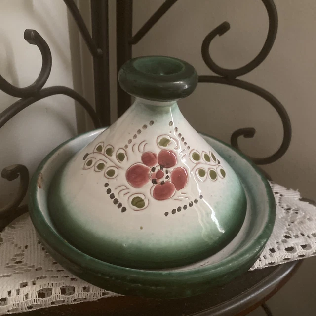 Moroccan Tagine, vintage Moroccan Tagine, vintage