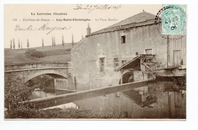 LAY SAINT CHRISTOPHE Meurthe et moselle CPA 54 the old mill