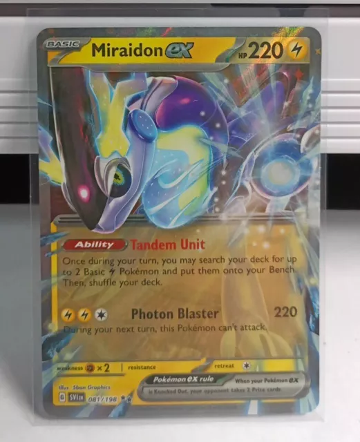 Pokemon : SV SCARLET & VIOLET MIRAIDON ex 081/198 ULTRA RARE