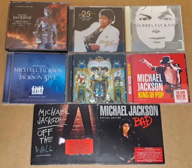 CD -Michael Jackson / The Jacksons - CD Bundle - 8 Albums (inc. 3 SE)