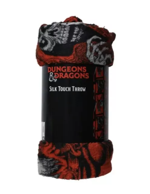 🔥Dungeons & Dragons Silk Touch Throw Blanket 40" x 50" BNWT🔥