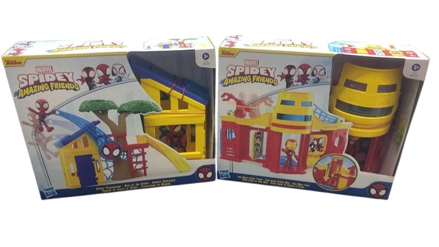 Juego Torre Bloques + Domino En Bois Spidey Marvel - Jeu De Construction Et Domino Pour Enfants