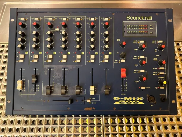 gebrauchtes DJ Mischpult Mixer Soundcraft D Mix 500 ohne Netzteil