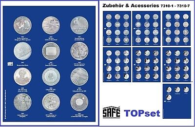 Safe 7310-1 Allemand pièces commémoratives 2002-2004 Topset feuilles monnaie
