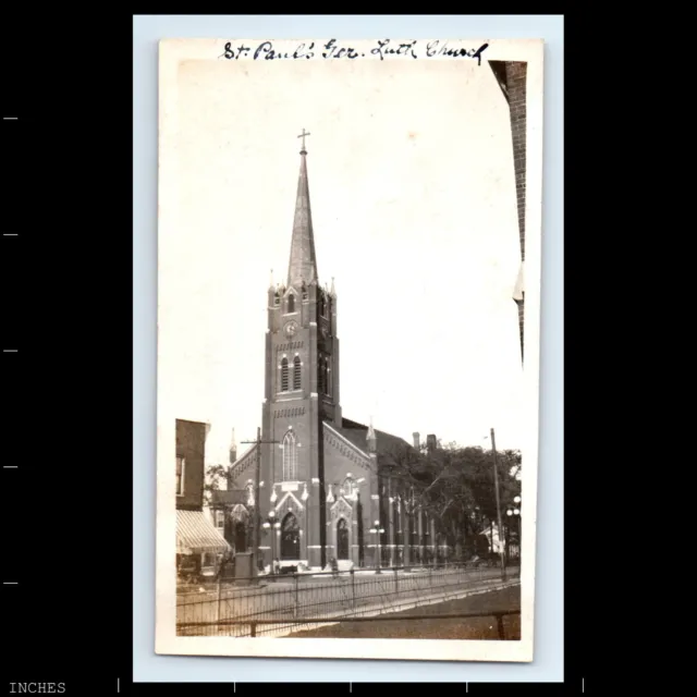 Old Vintage Photo ST. PAUL'S LUTHERAN CHURCH