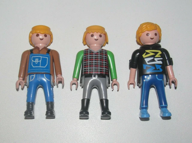 Playmobil Lot 5 Buste Personnage Figurine Divers Dessin Torso Modèle Au - Foto 4