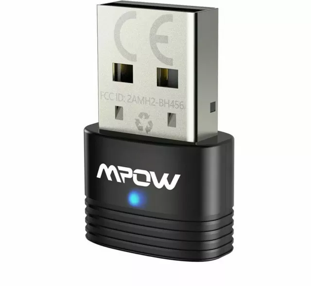 Adaptador USB Bluetooth 5.0 Receptor Dongle Inalámbrico Transmisor 2 en 1 PC de Audio