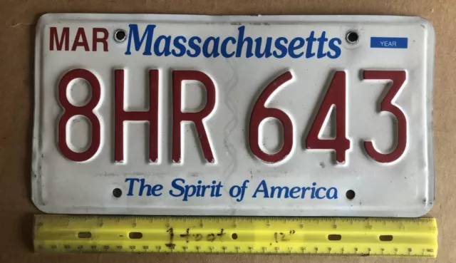 *License Plate, Massachusetts, 8 HR 643