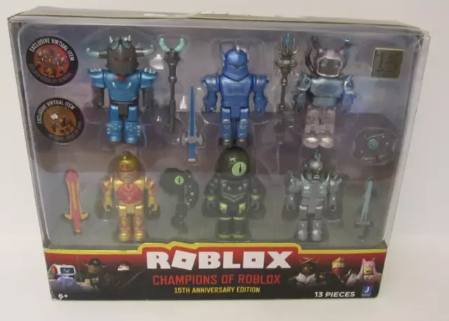 ROBLOX CHAMPIONS OF ROBLOX 15th Anniversary Edition 6 Figure Set w ...
