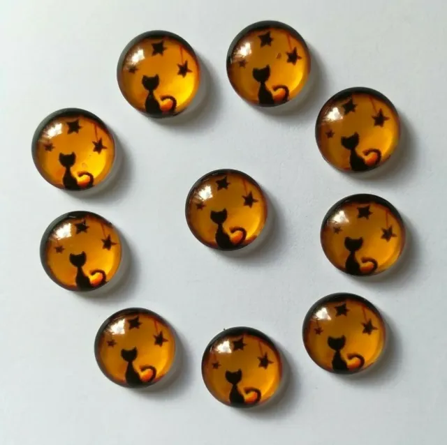 10 X 12Mm Diameter Cabochons - Choice Of Patterns - Arts - Crafts - Jewellery