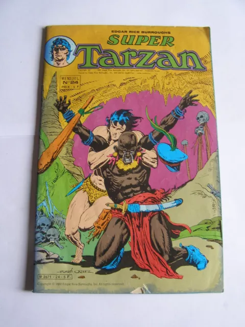 BD super tarzan n°24 editions sagedition de 1980