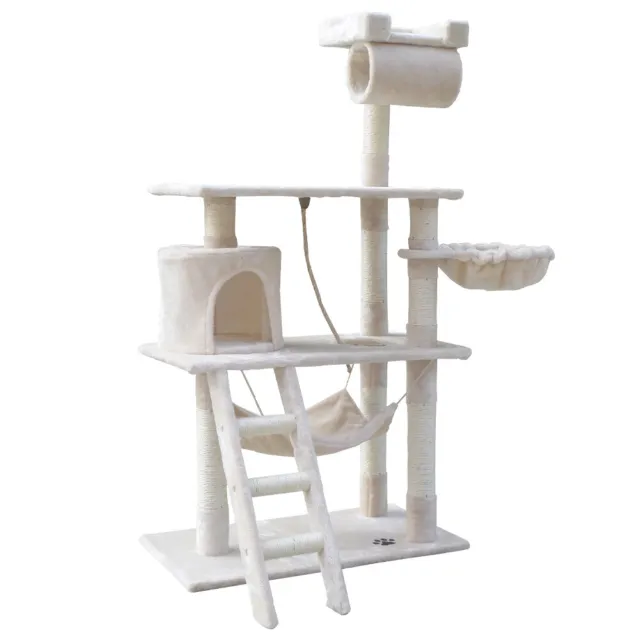 i.Pet Large Cat Tree Scratching Post Condo Scratcher Tower Play House Furniture