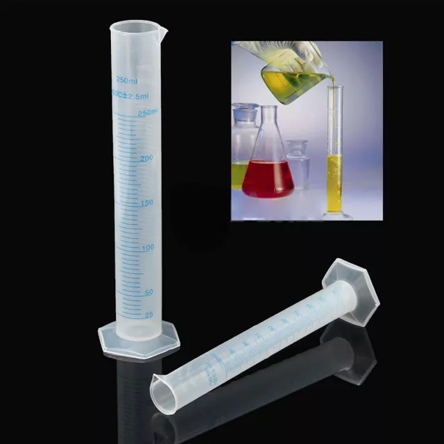 100ml / 250ml Test Jar Tube For Beer and Wine Making Plastics Hydrometer E7D3