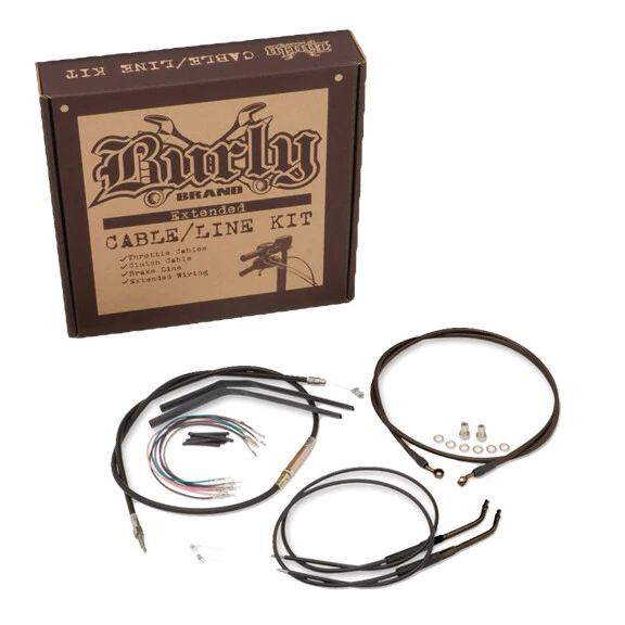 Burly Control Kit for 14" Bars for Harley Davidson FXST/B/D 07-10 (B30-1012)