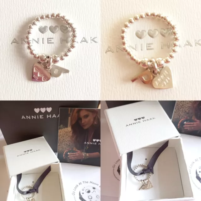 ANNIE HAAK BNIB Santeenie P Initial 925 Sterling Silver Stretch