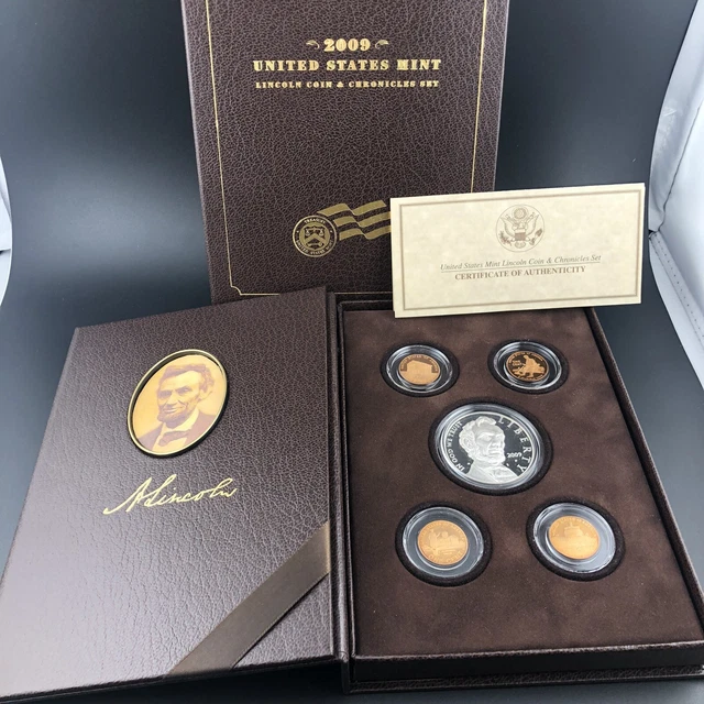 2009 U. S. Mint Lincoln Five-Coin & Chronicles Set w/COA