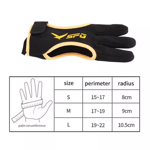 Leather Finger Tabs Gloves for Archery Three Finger Guard for Left/Right Hand