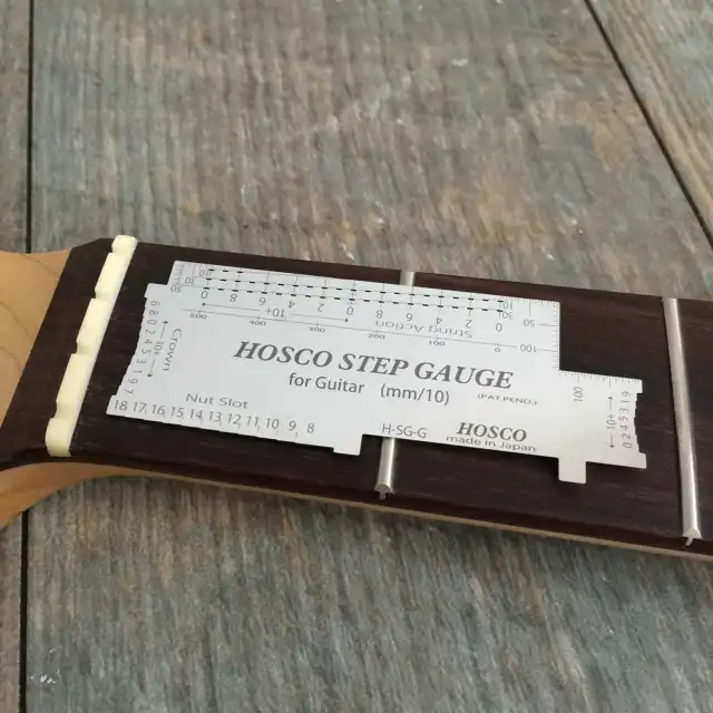 Hosco Step Gauge for Guitar Specialist Luthier Set up Tool - Brand New