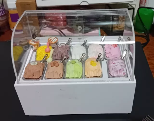 Dolls House 12th Scale Ice Cream Fridge