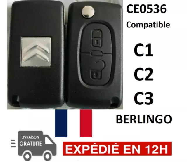 Clé électronique vierge compatible Peugeot Partner Citroen Xsara Berlingo  lame SX9