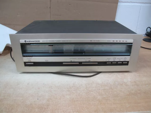 Kenwood Model Kt-413 Am-Fm Stereo Tuner (Sounds Great Using A High Quality Amp)