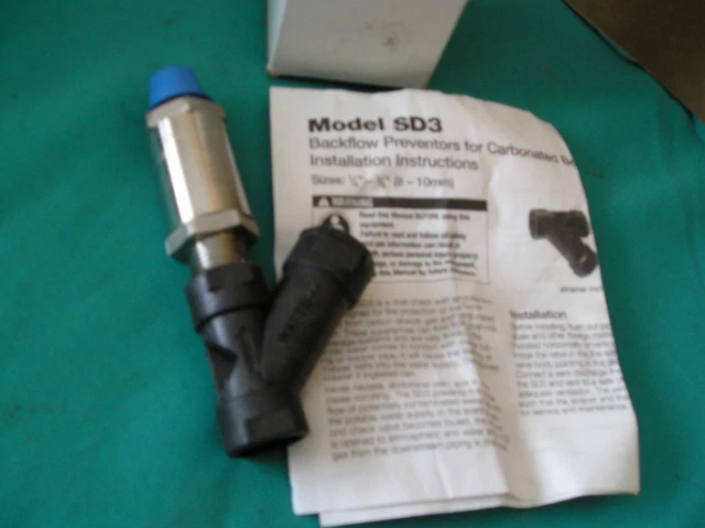 Watts 3/8”  SD3-MF Dual Check Valve w/ Atmospheric Vent + Strainer  **NEW**